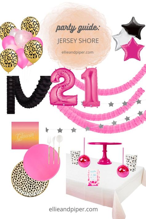 Jersey Shore 21st Birthday, Jersey Shore Birthday Party, Jersey Shore Theme Party, Jersey Shore Party, 22 Bday, 21st Birthday Themes, 22nd Bday, Bubblegum Balloons, 18th Bday