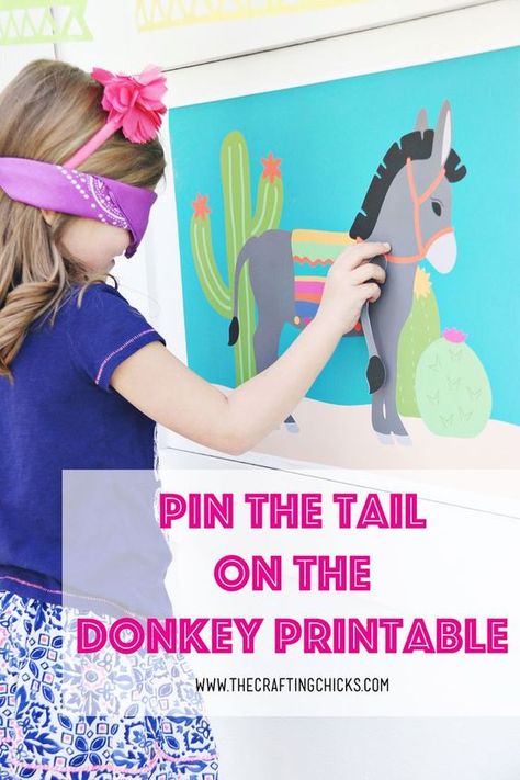 This Pin The Tail on the Donkey FREE printable is perfect for a Cinco de Mayo Party Fiesta Games, Pin The Tail, Dinner Party Games, Graduation Party Games, Mexican Fiesta Party, Mexican Birthday, Fiesta Birthday Party, Fiesta Theme Party, Awesome Bachelorette Party