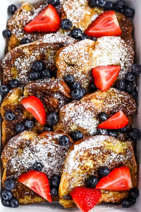 Brioche French Toast with Berries • The Heirloom Pantry French Toast With Berries, Sourdough French Toast, Fluffy French Toast, Homemade Brunch, Perfect French Toast, French Bread French Toast, Sweet Brunch, Pantry Recipes, Brioche French Toast