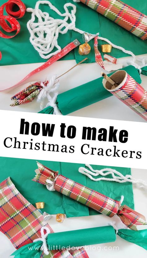 How to make DIY Christmas Crackers. How To Make A Christmas Cracker, Christmas Crackers Diy How To Make, Christmas Popper, Diy Christmas Crackers, Lunch Club, Diy Christmas Candy, Christmas In England, Gingerbread Diy, English Christmas