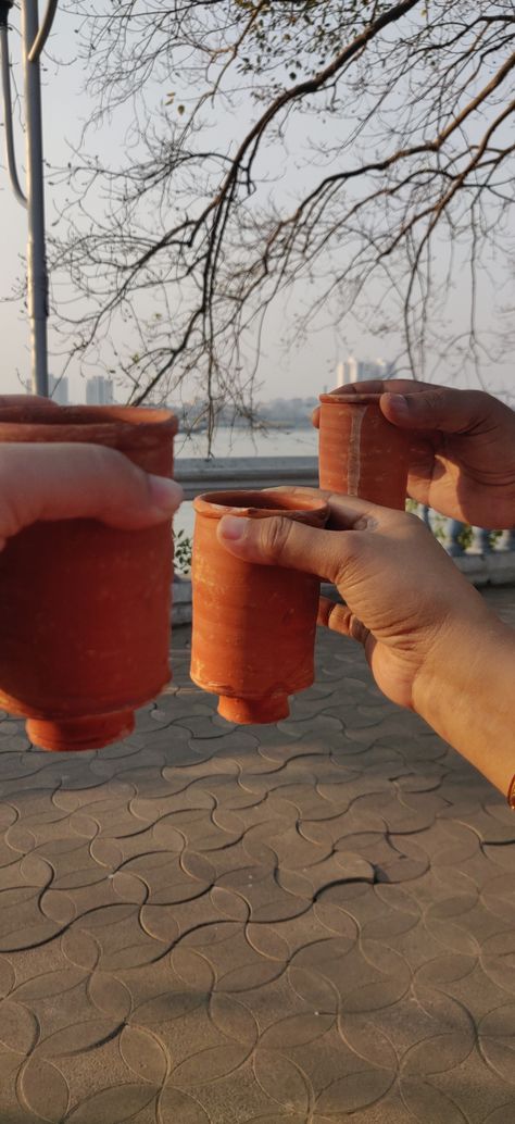 You get refreshing chai/ tea at the princep ghat in earthen cups. Princep Ghat Kolkata, Kolkata Chai, Chai Tea, Kolkata, Lokai Bracelet, Tea Cup, Live Lokai Bracelet, Places To Travel, Tea Cups