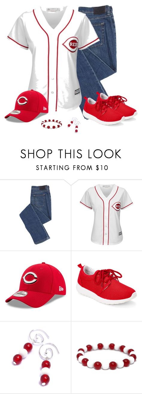 "Cincinnati Reds Game Day" by carriefdix ❤ liked on Polyvore featuring Majestic and New Era Cincinnati Reds Outfit Woman, Opening Day, Cincinnati Reds, Things I Need, Cincinnati, Game Day, New Era, Shoe Bag, Bags For Women