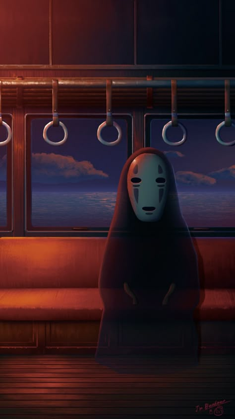 Studio Ghibli Rain, No Face Wallpaper, Wallpaper Plain, Wallpaper Studio, 2560x1440 Wallpaper, Face Wallpaper, Studio Ghibli Background, Iphone Wallpaper Landscape, Wallpaper Cat