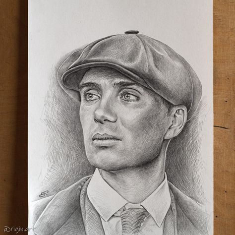 Cillian Murphy Sketch, Cillian Murphy Drawing, Thomas Shelby Sketch, Thomas Shelby Drawing, Drawing Famous People, Sigma Drawing, Easy Portrait Drawing, Realistic Face Drawing, Pencil Sketch Portrait