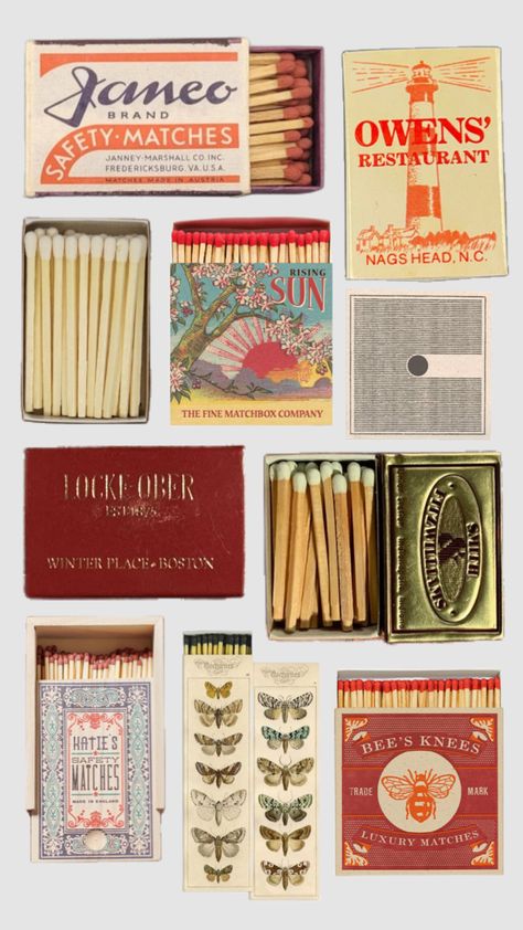 #myfirstshuffle #matchbook #vintage #vibes Matchbook Design, Vintage Matchbooks, Matchbook Art, Dorm Walls, Match Box, Xmas Presents, Retro Designs, Diy Box, Vintage Art Prints