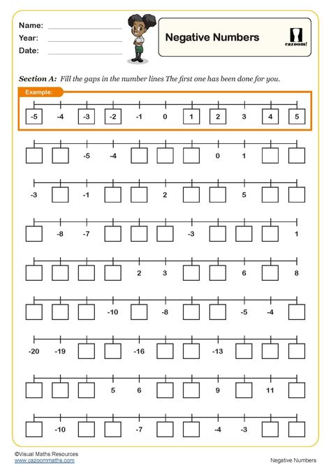 Negative Numbers Worksheet | Key Stage 2 PDF Number Worksheets Number Sequence Worksheet, Year 9 Maths Worksheets, Ks3 Maths Worksheets, Year 8 Maths Worksheets, Ks1 Maths Worksheets, Year 6 Maths Worksheets, Year 7 Maths Worksheets, Year 5 Maths Worksheets, Year 4 Maths Worksheets