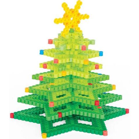 Perler Christmas, Perler 3d, Hama Beads Christmas, Christmas Perler Beads, Christmas Tree Beads, Easy Perler Bead Patterns, Melty Bead Patterns, Fall Arts And Crafts, Pearl Beads Pattern