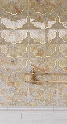 Lotus Leaf Petite Lux Lotus Mosaic, Lotus Tile, Mosaic Wall Tiles, White Onyx, Lotus Leaves, Italian Tiles, Textures And Tones, White Lotus, Lotus Leaf