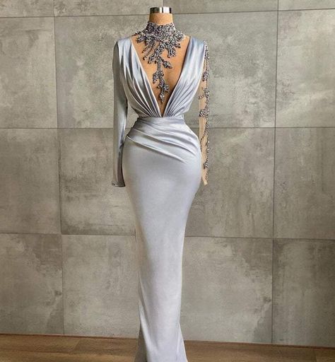 8c01a75941549a705cf7275e41b21f0ddesc44738168ri Long Sleeve Mermaid Prom Dress, Mermaid Gown Prom, Dress Sleeve Styles, فستان سهرة, Prom Dresses Online, Mermaid Fashion, Mermaid Prom Dresses, Long Prom Dress, Evening Dresses Prom