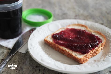 Grape Freezer Jelly | Imperial Sugar Freezer Jelly, Jam And Jelly Recipes, Kid Craft Ideas, Butterscotch Sauce Recipes, Strawberry Chicken Salad, Butterscotch Sauce, Jelly Recipe, Freezer Jam, Homemade Teriyaki Sauce