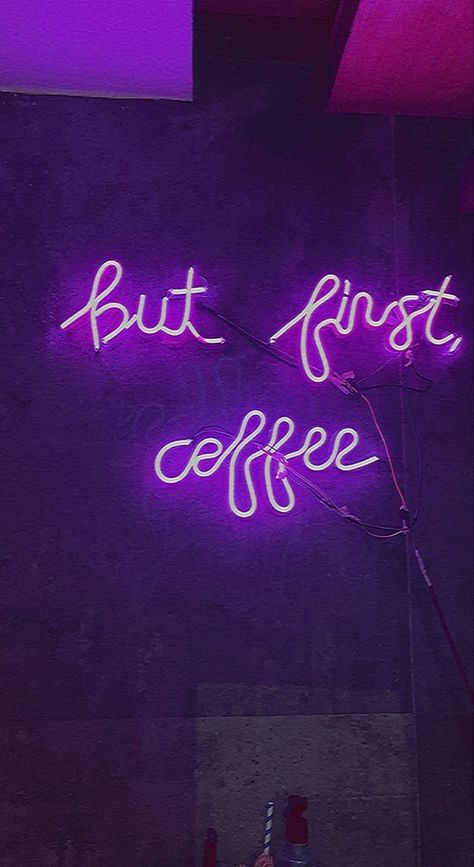 Aesthetic wallpapers Coffee Purple Aesthetic, Purple Coffee Aesthetic, Purple Aesthic, Aesthetic Angel Wings, Plum Aesthetic, Purple Aesthetic Neon, Neon Signs Aesthetic, Aesthetic Neon Signs, Purple Neon Sign