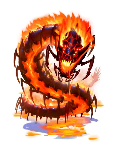 Xotani Fire Monster - Pathfinder 2E PFRPG DND D&D 3.5 5E d20 fantasy Fire Monster Art, Fire Creature, Fire Monster, Pathfinder 2e, Monster Artwork, Monster Legends, Beast Creature, Dragon Rpg, Dnd Monsters