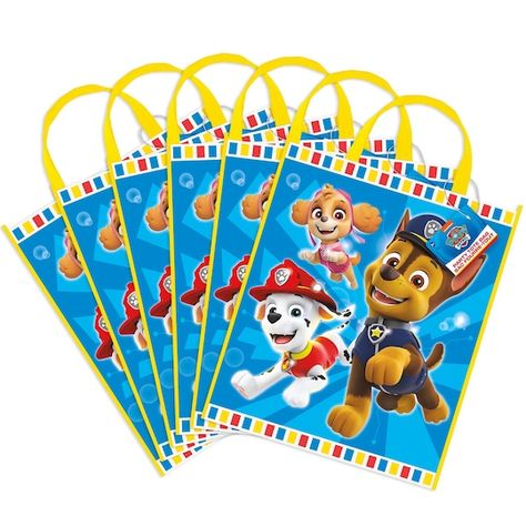 Paw Patrol Goodie Bags, Paw Patrol Favors, Paw Patrol Party Favors, Paw Patrol Party Supplies, Hello Kitty Rooms, Paw Patrol Birthday Party, Neutral Baby Clothes, Paw Patrol Party, Twin Birthday