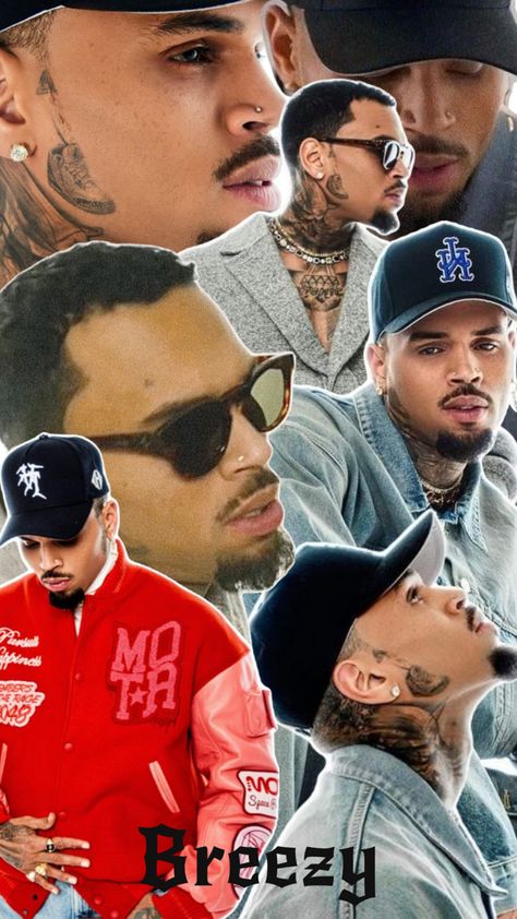 Chris Brown Collage, Brown Collage, Chris Brown Photoshoot, Iphone Wallpaper Quotes Inspirational, Chris Brown Wallpaper, Rapper Wallpaper Iphone, Chris Brown Pictures, Breezy Chris Brown, Beard Fade