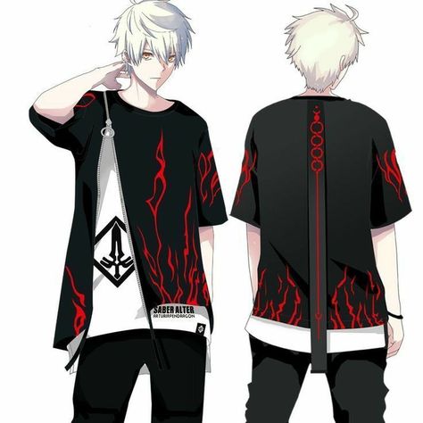 Fate Stay Night Saber Alter, Fate Stay Night Saber, Saber Alter, Maxton Hall, Smart Casual Menswear, Cyberpunk Clothes, French Street, Stylish Hoodies, Concept Clothing