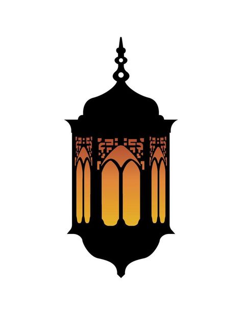 Ramadan Lamp, Lantern Silhouette, Islamic Lantern, Islamic Ramadan, Lanterns Decor, Islamic Messages, The Vintage, Ramadan, Vector Art