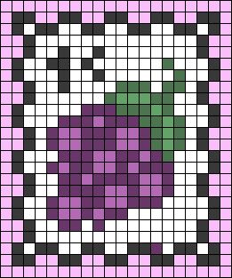 Bead Fruit Patterns, Fruit Alpha Pattern, Loom Band Patterns, Fruit Grapes, Stamp Postage, Jewelry Looms, Pony Bead Projects, Graph Patterns, Art Pixel