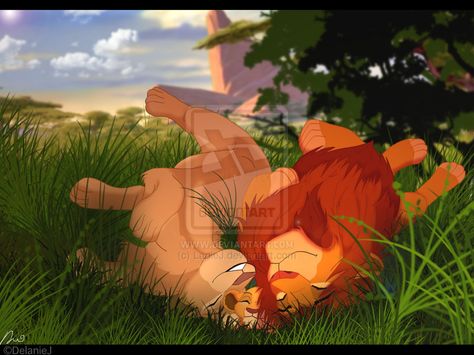 Here's Nala, Simba and Kiara taking an afternoon nap in the Pridelands. Lion King 3, King Picture, Lion King 1, Lion King Fan Art, Lion King 2, Il Re Leone, Lion King Art, Blah Blah Blah, Character Pictures