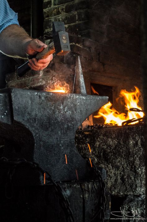 Sparks | Sherbrooke Village Museum -Joe McLanes Blacksmith S… | Flickr Fire Village, Village Blacksmith, Viking Aesthetic, Blacksmith Forge, European Aesthetic, Blacksmith Shop, Lost Art, The Flash, Blacksmithing