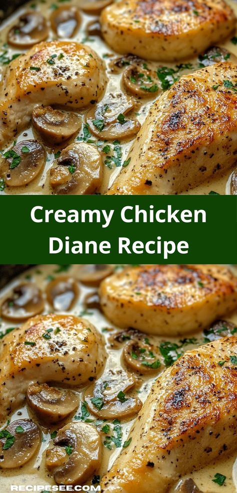 Need an easy dinner solution? This Creamy Chicken Diane Recipe is not only simple to make but also bursting with flavor. Enjoy a restaurant-quality dish in the comfort of your home, ideal for busy nights. The Kitchen Food Network Recipes Sunny Anderson, Delish Chicken Recipes, Chicken Diane, Healthy Chicken Recipes For Dinner, The Kitchen Food Network, Chicken Casserole Recipes, Chicken Dinner Ideas, Dinner Choices, Lean Chicken