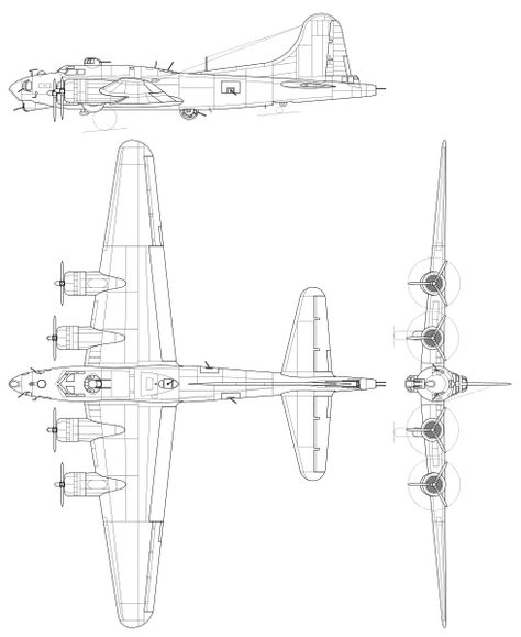 Bombardero estrategico norte americano :Boeing B-17 Flying Fortress Boeing B-17 Flying Fortress, Airplane Blueprints, B 17 Flying Fortress, B17 Flying Fortress, Handley Page Victor, De Havilland Vampire, Grumman F6f Hellcat, Airplane Coloring Pages, Avro Vulcan