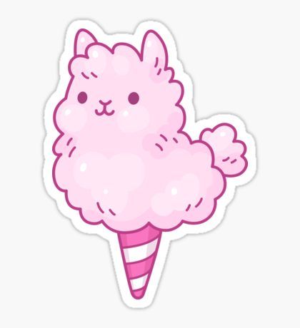 "Pink Alpaca" Sticker by SCRALEOS | Redbubble Penanda Buku, Stickers Cool, Tumblr Stickers, Japon Illustration, Cute Animal Drawings Kawaii, Kawaii Doodles, Kawaii Stickers, Stickers For Sale, Cute Animal Drawings