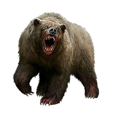 Dire Bear - Pathfinder 2E PFRPG DND D&D 3.5 5E d20 fantasy Wasteland Creatures, Dire Bear, Rpg Monsters, Angry Bear, Cave Bear, Bear Tattoos, Gato Anime, Bear Drawing, Ursa Major