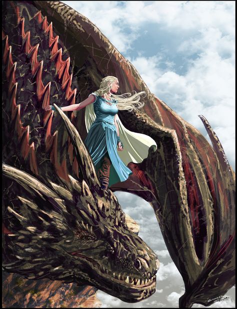 ArtStation - Daenerys Targaryen, Siddharth panwar Daenerys Targaryen Art, Daenerys Stormborn, Game Of Throne Daenerys, Game Of Thrones Artwork, Yin Yang Tattoos, Game Of Thrones Dragons, Got Dragons, Targaryen Art, Asoiaf Art