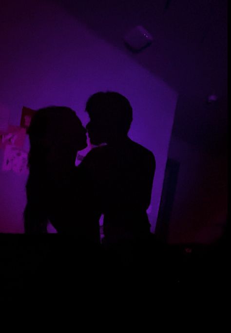 Couple Purple Aesthetic, Purple Love Aesthetic, Couple Led Lights, Neon Purple Widgets, Purple Romance Aesthetic, Neon Purple Pictures, Dark Purple Aesthetic Couple, Purple Couple, Purple Kiss Aesthetic