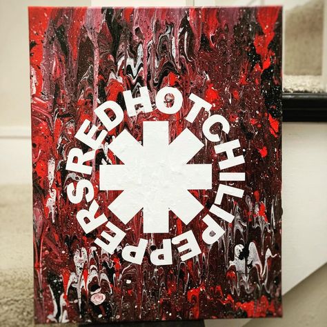 Abby Granato on Instagram: “My love for the RHCP is strong 💪🏻❤️ this one was definitely a passion project #redhotchilipeppers #RHCP #redhotchilipeppersart #Music…” Red Hot Chili Peppers Art, Beloved Quotes, Room Upgrade, Wall Art Design, Unique Display, Red Hot Chili Peppers, Passion Project, Chili Peppers, Hot Chili