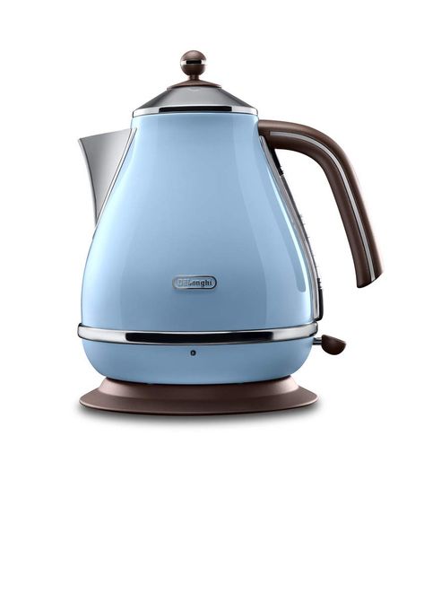 De'Longhi Vintage Icona Kettle, anti-scale filter, 1.7 Liters, 360° swivel base, KBOV3001AZ- Azure Blue: Amazon.com.au: Kitchen Water Level Indicator, Foto Sport, Vintage Mall, Kitchen Storage Canisters, Kettle And Toaster, Storage Canisters, Aging Wood, Azure Blue, Wales England