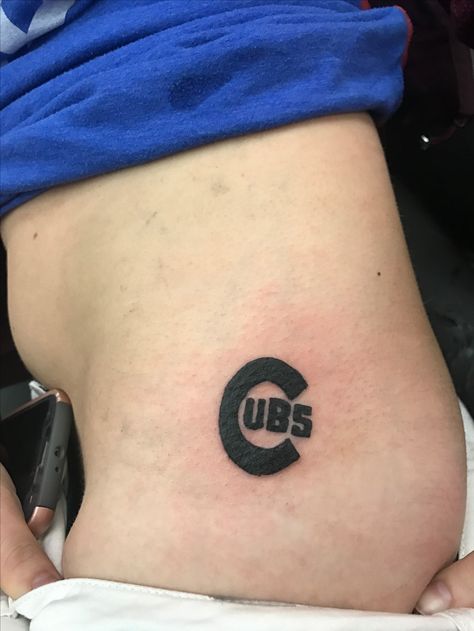 Blacked out Cubs logo tattoo Chicago Cubs Tattoo, Cubs Tattoo, Cubs Logo, Tattoo Heart, Go Cubs Go, Infinity Tattoos, Algebra 1, Henna Patterns, About Tattoo