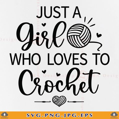 Crochet Cricut Ideas, Crochet Svg Free, Crochet Sayings, Crochet Svg, Crochet T Shirts, Crochet Easy, Gift Crochet, Cricut Explore Air 2, Le Crochet