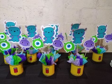 Boo Monster Inc Centerpieces, Monster Inc Centerpieces, Monsters Inc Centerpieces, Buu Monster Inc, Monsters Inc Baby Shower, Monsters Inc Baby, Monster Inc Birthday, Papa Baby, Monster Inc