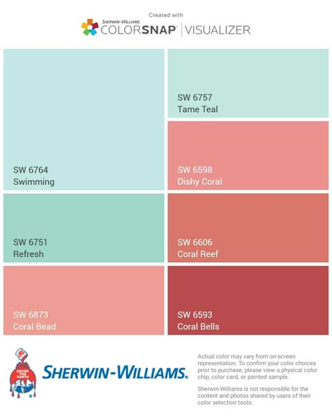 Caribbean Coral Sherwin Williams, Key West Exterior House Colors, Beach Cottage Exterior Colors, Aqua House Exterior, Small Beach Home Exterior, Palm Beach Color Palette, Coral Front Door Colors, Coral Shutters House, Key West Paint Colors