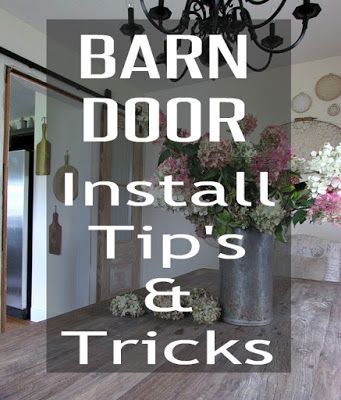 Tips on installing a barn door Barn Door Track System, Hanging Barn Doors, Barn Door Installation, Building A Barn Door, Barn Door Closet, Bifold Barn Doors, Diy Sliding Barn Door, Diy Barn, Barn Door Handles