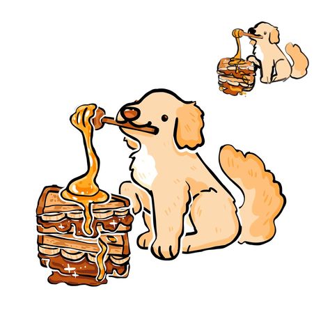 Sandwich puppies !!!!! I have a YouTube video drawing these guys from a couple of weeks ago if that inch rests you! :3 — #art #artwork #drawing #illustration #digitalart #digitalpainting #digitaldrawing #digitalillustration #procreate #cuteart #sillyart #doglover #dogs #puppies #cockerspaniel #goldenretriever #foodart Dog In Box Drawing, Christmas Puppy Drawing, Video Drawing, Cute Dog Drawing, Puppy Drawing, Colorful Stickers, Very Cute Dogs, Christmas Puppy, Cute Cartoon Animals