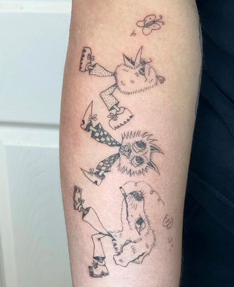 — - Small Dope Tattoos, Dope Tattoos, Tattoo Inspo, Happy Family, Dreamcatcher Tattoo, Tattoos And Piercings, New Tattoos, Pitbull, Geometric Tattoo