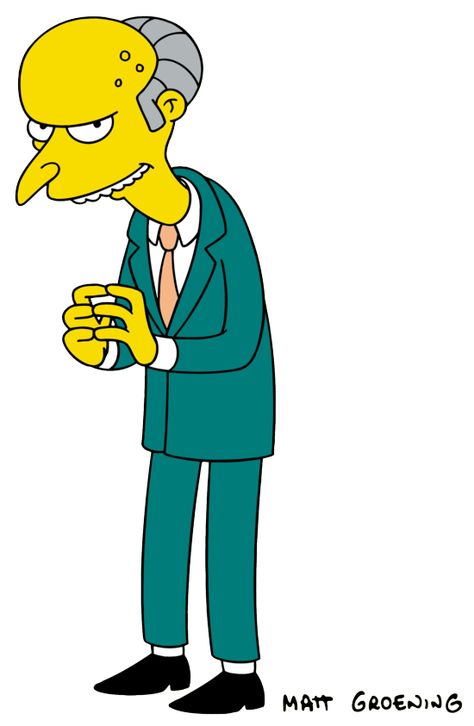 Charles Montgomery Burns from The Simpsons Mr Burns Simpsons, Charles Montgomery, Montgomery Burns, Simpsons Party, Mr Burns, The Simpsons Movie, Simpsons Drawings, Simpsons Characters, Simpsons Art