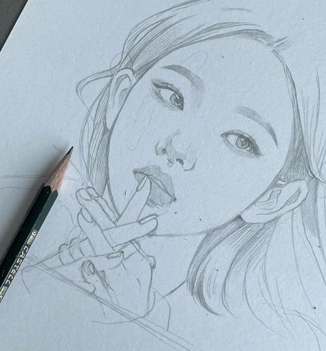 Face Art Drawing, Arte Indie, Color Drawing Art, Kpop Drawings, Easy Drawings Sketches, Art Diary, September 17, Painting Art Projects, Realistic Drawings