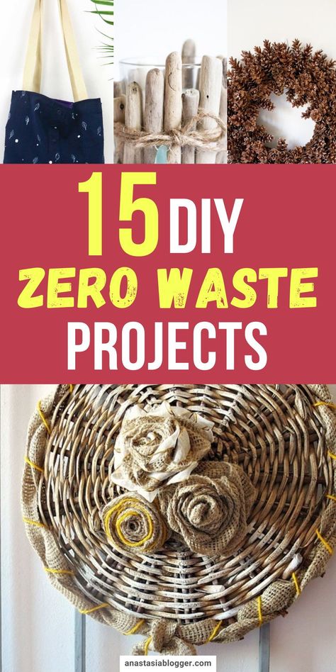 If you are starting your zero-waste lifestyle, then I have here a list of 15 eco-friendly zero-waste DIY projects you can easily do! #diy #ecofriendly #zerowaste Zero Waste Project, Zero Waste Crafts, Projects To Do At Home, Basket Upcycle, Driftwood Candle Holders, Environmentally Friendly Living, Eco Crafts, Map Ornaments, Upcycling Projects