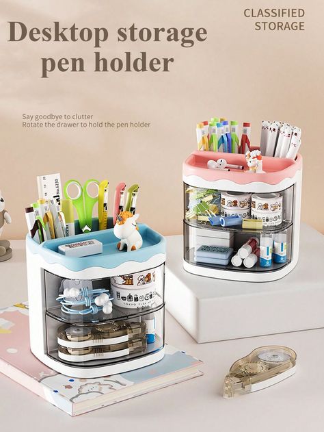 1pc Cute Transparent Pen Holder, Office Desktop Organizer, Student Desk Pen Stand, Simple & Fashionable Pink    PS     Filing Products, size features are:Bust: ,Length: ,Sleeve Length: Lingerie Storage, Porta Penne, Facial Massage Roller, Student Desk, Cleaning Car Interior, Pen Stand, New Tablets, Luggage Organization, Sanitary Napkin