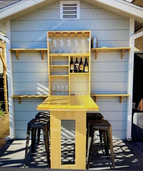 Tiny Bar Storage, Drop Down Bar, Balcony Ideas Apartment Christmas, Window Bars, Outside Bars, Back Porch Ideas Covered Farmhouse, Balcony Ideas Apartment Indian, Balcony Ideas Apartment, Deck Decorating Ideas