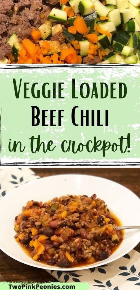 Hidden Veggie Chili, Beef Chili With Vegetables, Veggie Chili Recipe Crockpot, Veggie Chili Crockpot, Low Calorie Chili Recipe, Chili With Vegetables, Beef Chili Recipe Crockpot, Vegetable Chilli Recipe, Crockpot Beef Chili