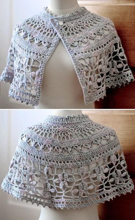 Very Nice Capeletby Mari Lynn Patrick …Free Written Pattern … Similar Capelet Pattern (1) … Pattern (2) … Crocheted Capelet Pattern Free, Caplet Pattern Crochet Free, Crochet Caplet Shawl Free Pattern, Crochet Capes Free Pattern, Free Crochet Cape Patterns, Crochet Capelet Free Pattern, Crochet Cape Pattern Free, Capelet Crochet Pattern, Capelet Crochet