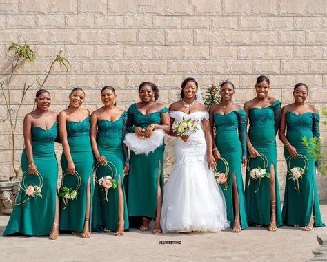 Forest green bridesmaids dresses. #ninatalanga #madeinafrica #Fashiondesigner Forest Green Bridesmaids, Green Bridesmaids Dresses, Forest Green Bridesmaid Dresses, Color Wedding, Green Bridesmaid, Green Bridesmaid Dresses, Bridesmaids Dresses, Wedding Pics, Wedding Theme