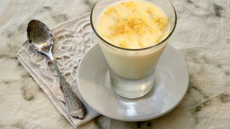 Lemon Panna Cotta Recipe | Allrecipes Lemon Panna Cotta, Buttermilk Panna Cotta, Italian Custard, Recipe With Lemon, Panna Cotta Recipe, Trifle Pudding, Lemon Mousse, Cake Mug, Italian Dessert