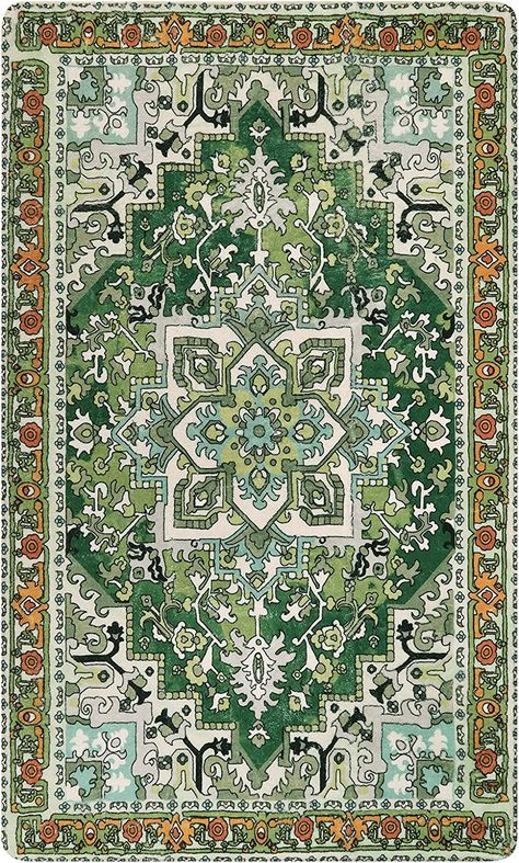 Small Throw Rugs, Door Mat Entryway, Persian Rug Designs, Mat Kitchen, Boho Area Rug, Green Carpet, Floral Area Rugs, Rug Bathroom, Small Area Rugs