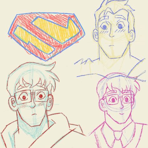 unos bocetos de las ilustraciones que hice de my adventures with superman Superman Doodle, My Adventures With Superman, Adventures With Superman, Superman, Doodles, Instagram Photos, Photo And Video, Instagram Photo, Instagram