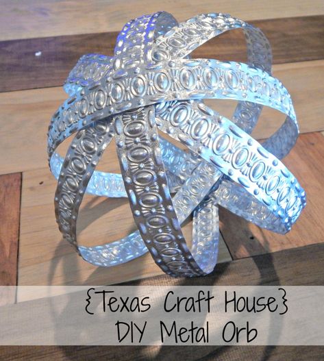 DIY Metal Orb | Texas Craft House Texas Crafts, I Need A Hobby, Ribbon Projects, Fall Decor Diy Crafts, Furniture Appliques, Craft House, Decorating Shelves, Craft Corner, Diy Metal